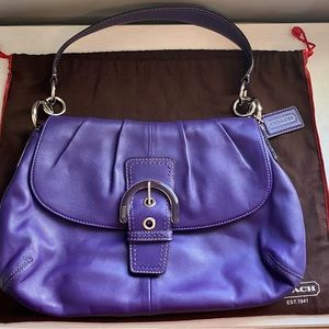 New purple Coach purse. Perfect Christmas gift!